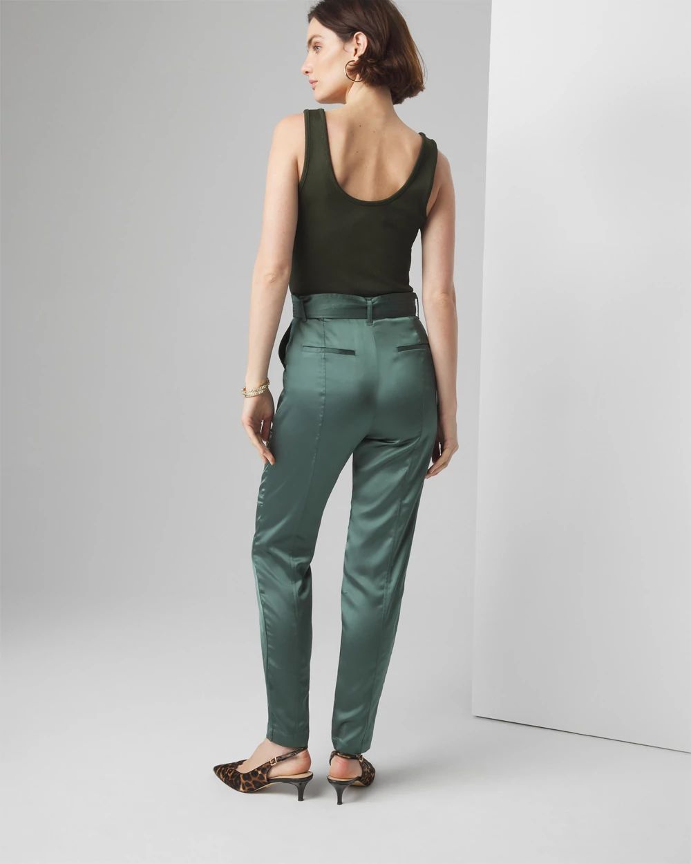 Belted Tapered Utility Trouser
